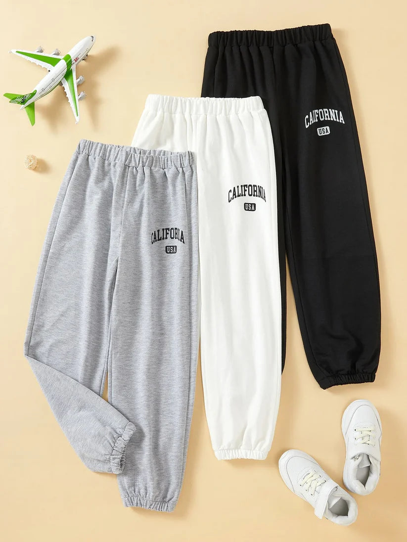 PACK OF 3 TROUSER - WHITE BLACK GREY