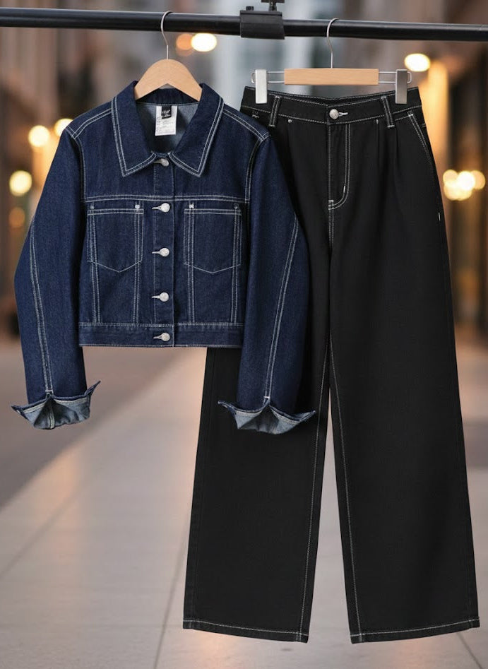 Denim Jacket with jeans