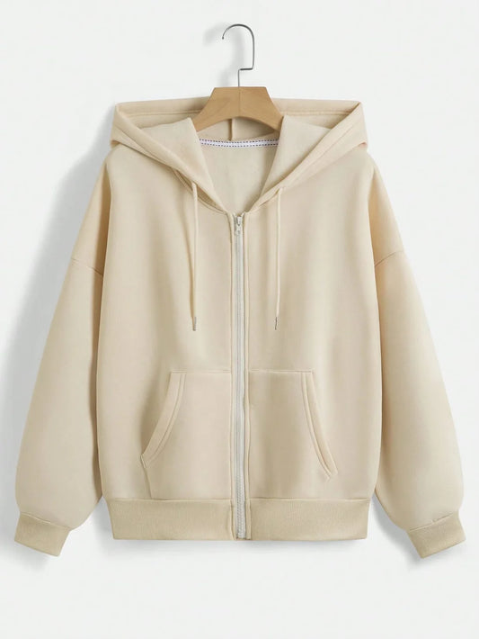 BASIC BEIGE ZIPPER