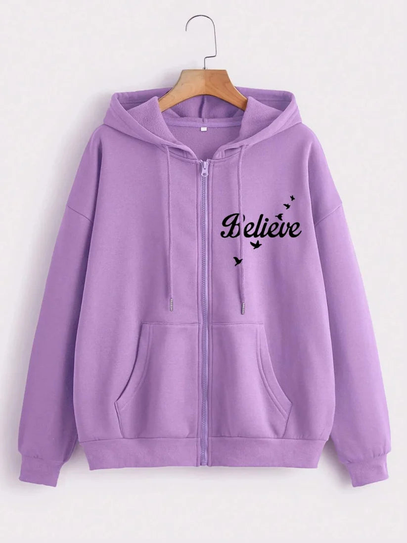 LELIC ZIPPER HOODIE BELIEVE