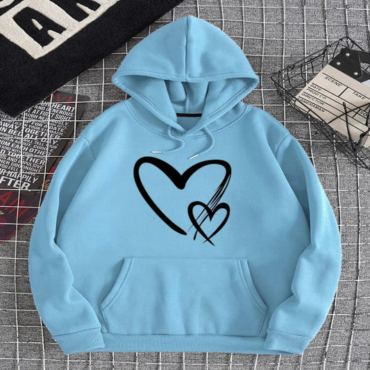 SKY BLUE HOODIE 2 HEARTS