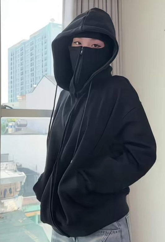 BLACK NINJA HOODIE