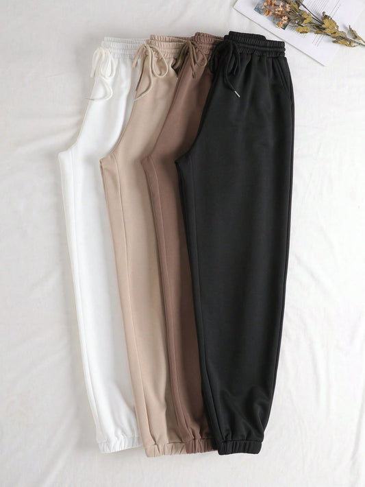 PACK OF 4 TROUSER - WHITE BEIGE BROWN BLACK