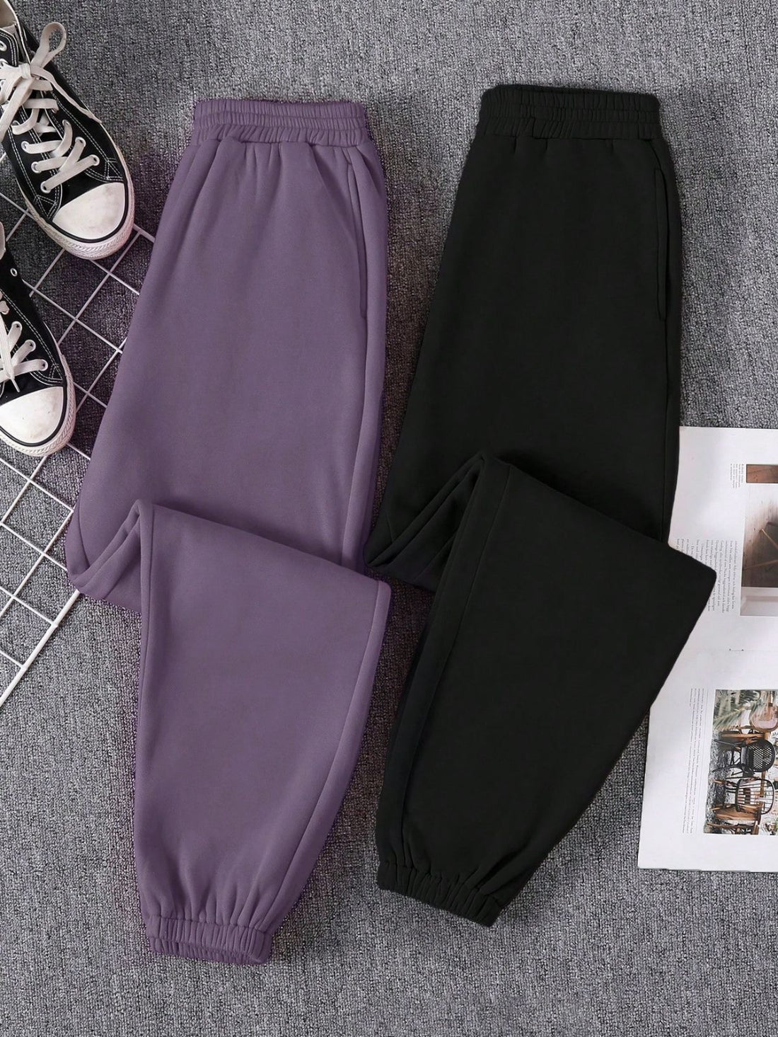 PACK OF 2 TROUSER - LELIC BLACK